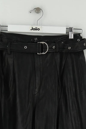 Pantalon droit Iro Noir en Cuir