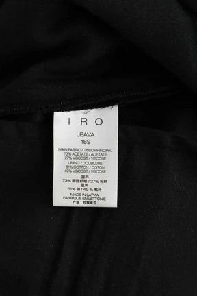 Pantalon droit Iro Noir en Viscose