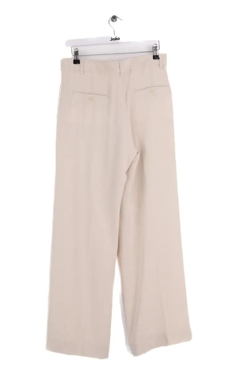 Pantalon droit Isabel Marant Beige en Soie