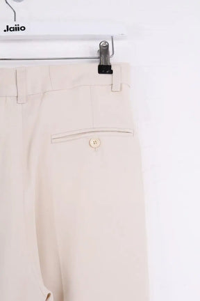 Pantalon droit Isabel Marant Beige en Soie