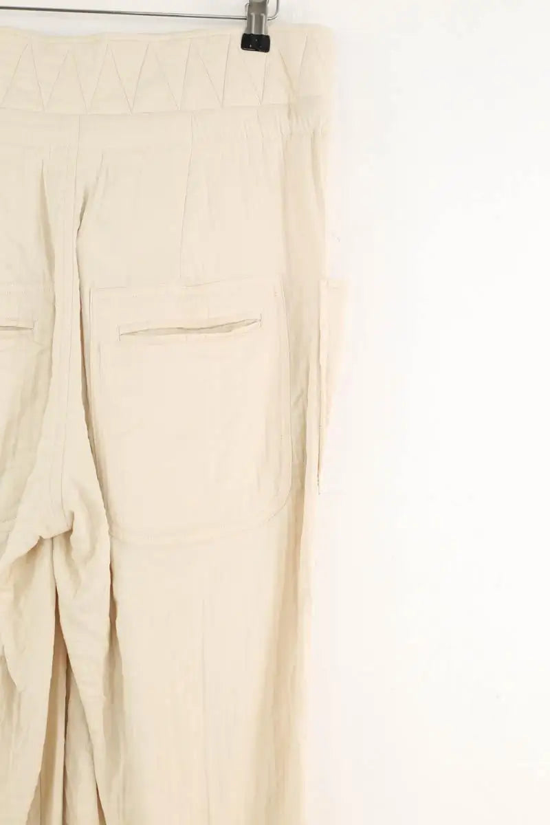 Pantalon droit Isabel Marant Beige en Viscose