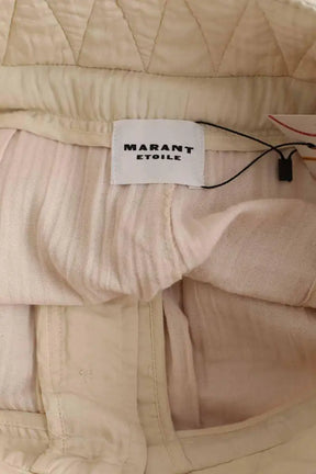 Pantalon droit Isabel Marant Beige en Viscose