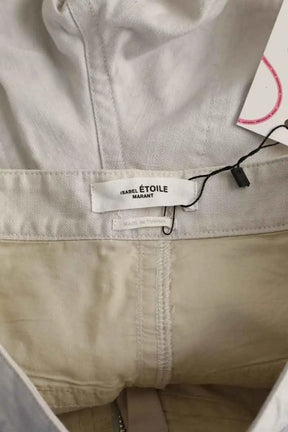 Pantalon droit Isabel Marant Étoile Ecru en Coton