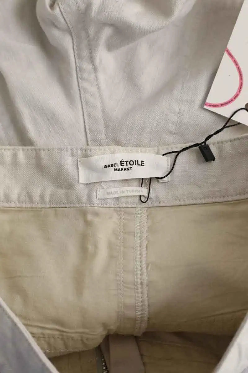 Pantalon droit Isabel Marant Étoile Ecru en Coton
