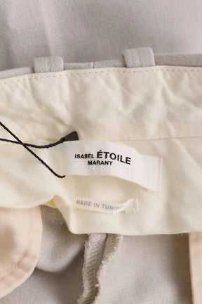 Pantalon droit Isabel Marant Étoile Gris en Coton