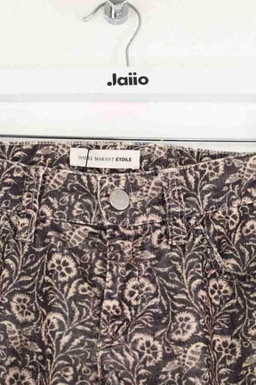 Pantalon droit Isabel Marant Étoile Noir en Coton