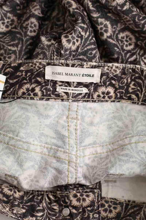 Pantalon droit Isabel Marant Étoile Noir en Coton