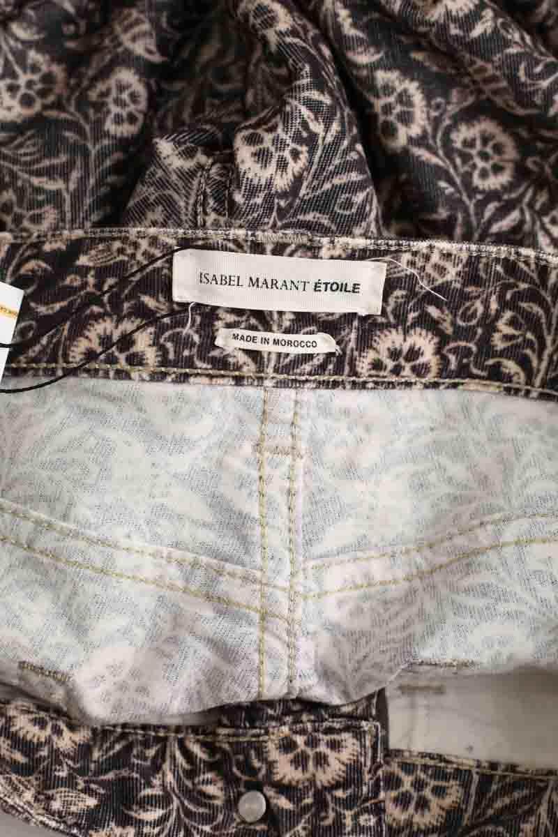 Pantalon droit Isabel Marant Étoile Noir en Coton