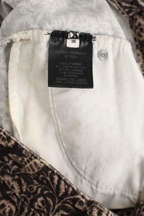 Pantalon droit Isabel Marant Étoile Noir en Coton