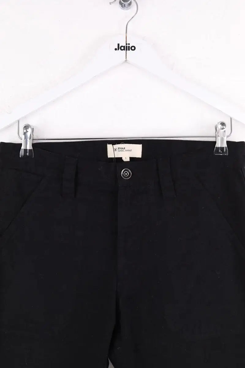 Pantalon droit Isabel Marant Étoile Noir en Coton