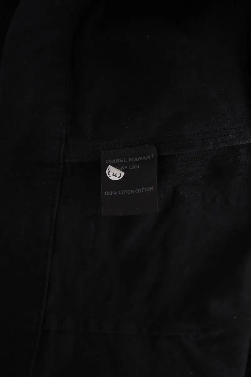 Pantalon droit Isabel Marant Étoile Noir en Coton