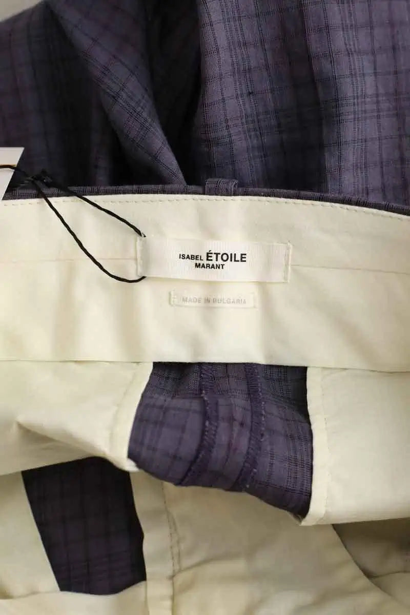 Pantalon droit Isabel Marant Étoile Violet en Lin