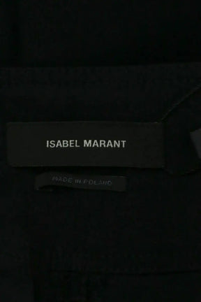 Pantalon droit Isabel Marant Noir en Coton