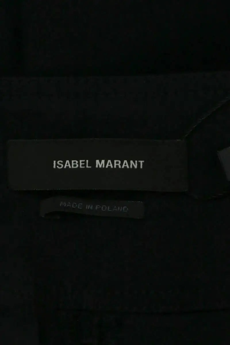 Pantalon droit Isabel Marant Noir en Coton