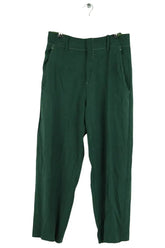 Pantalon droit Isabel Marant Vert en Viscose, taille XL - Seconde Main