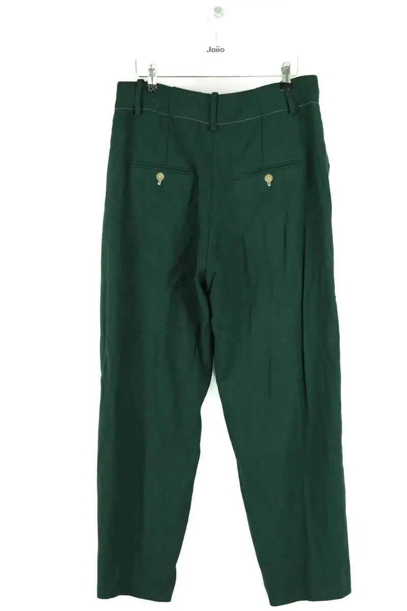 Pantalon droit Isabel Marant Vert en Viscose