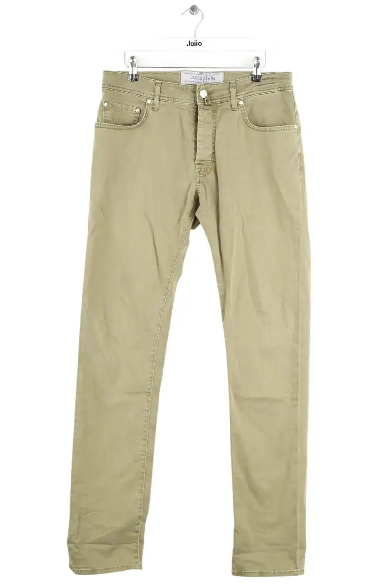 Pantalon droit Jacob Cohën Kaki en Coton, taille M - Seconde Main