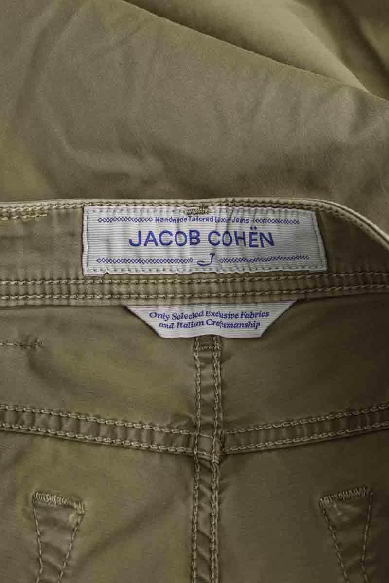 Pantalon droit Jacob Cohën Kaki en Coton