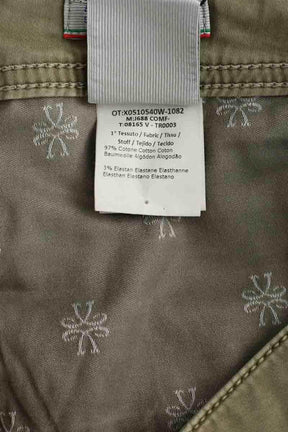 Pantalon droit Jacob Cohën Kaki en Coton
