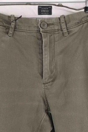 Pantalon droit J.Crew Kaki en Coton