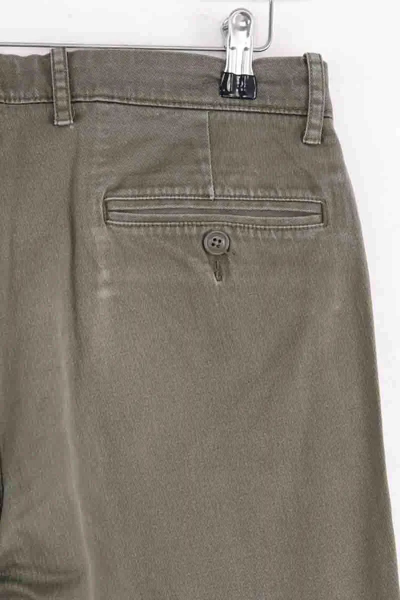 Pantalon droit J.Crew Kaki en Coton
