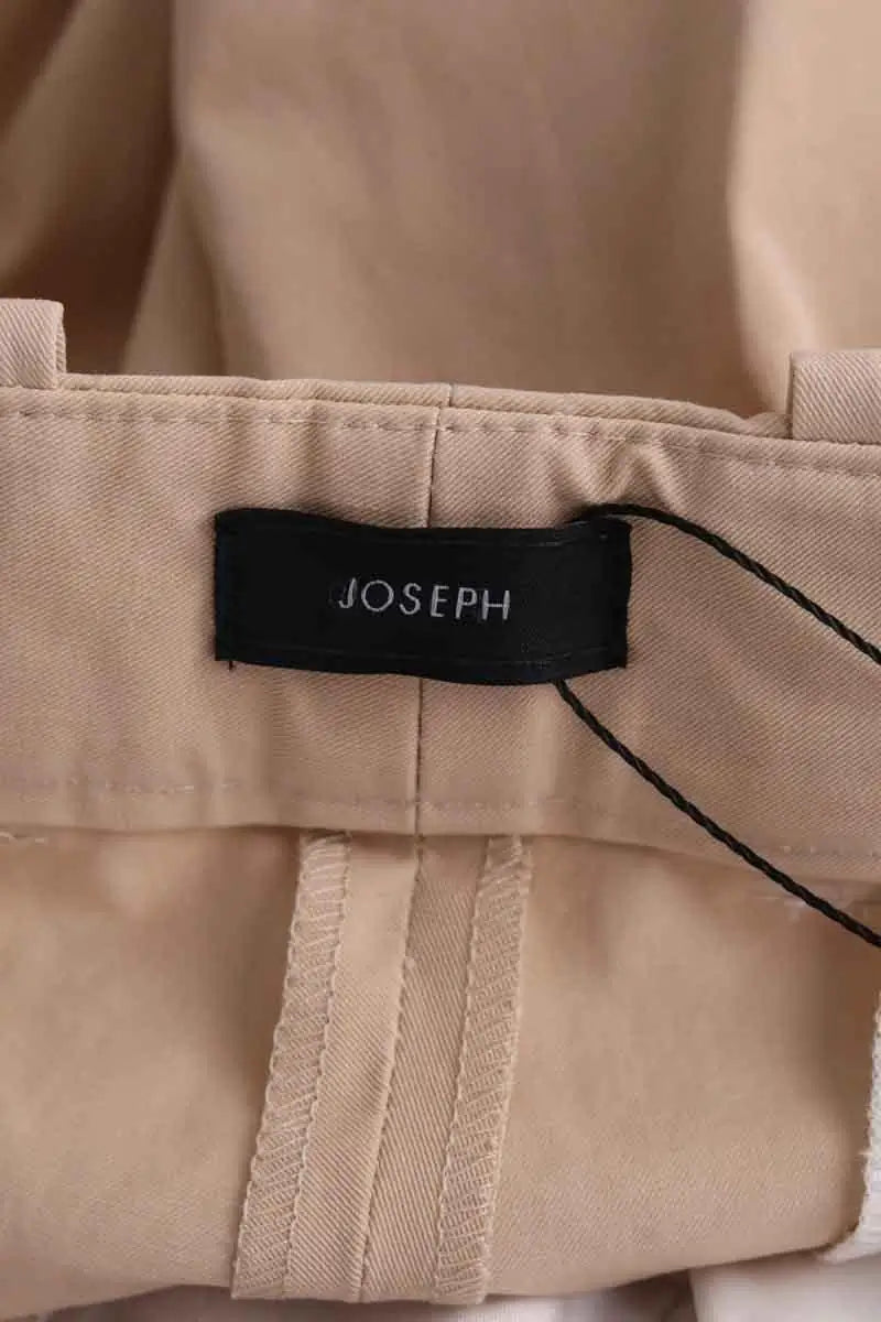 Pantalon droit Joseph Beige en Coton