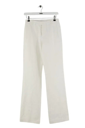 Pantalon droit Joseph Blanc en Coton, taille XS - Seconde Main