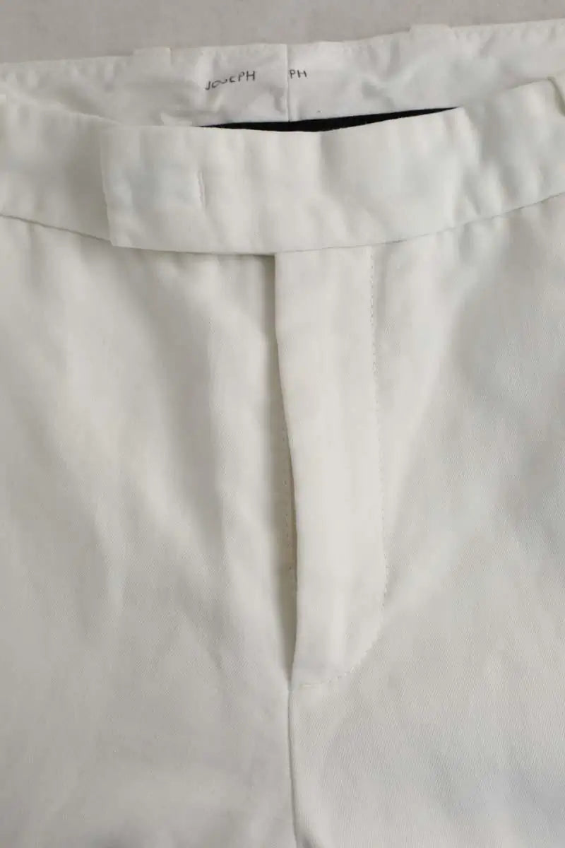 Pantalon droit Joseph Blanc en Coton