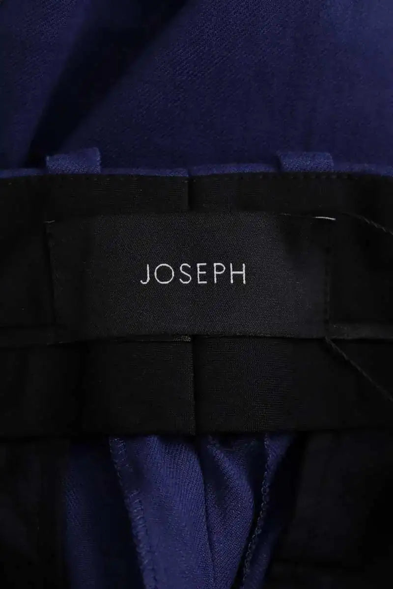 Pantalon droit Joseph Bleu en Lin