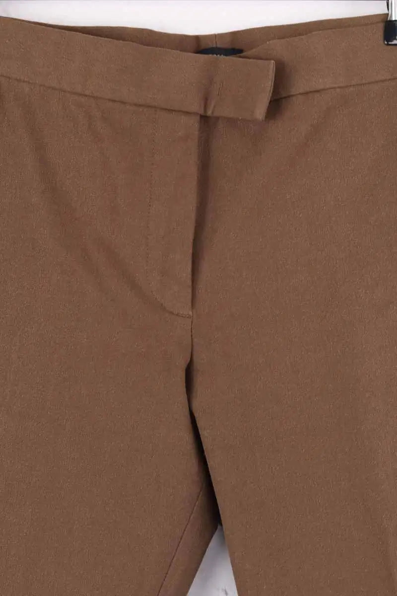 Pantalon droit Joseph Marron en Viscose