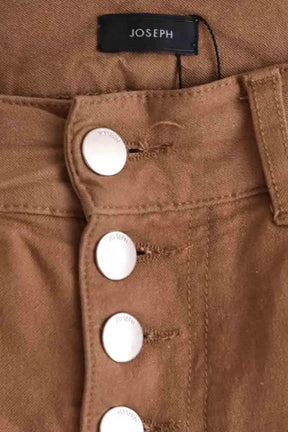 Pantalon droit Joseph Marron en Viscose