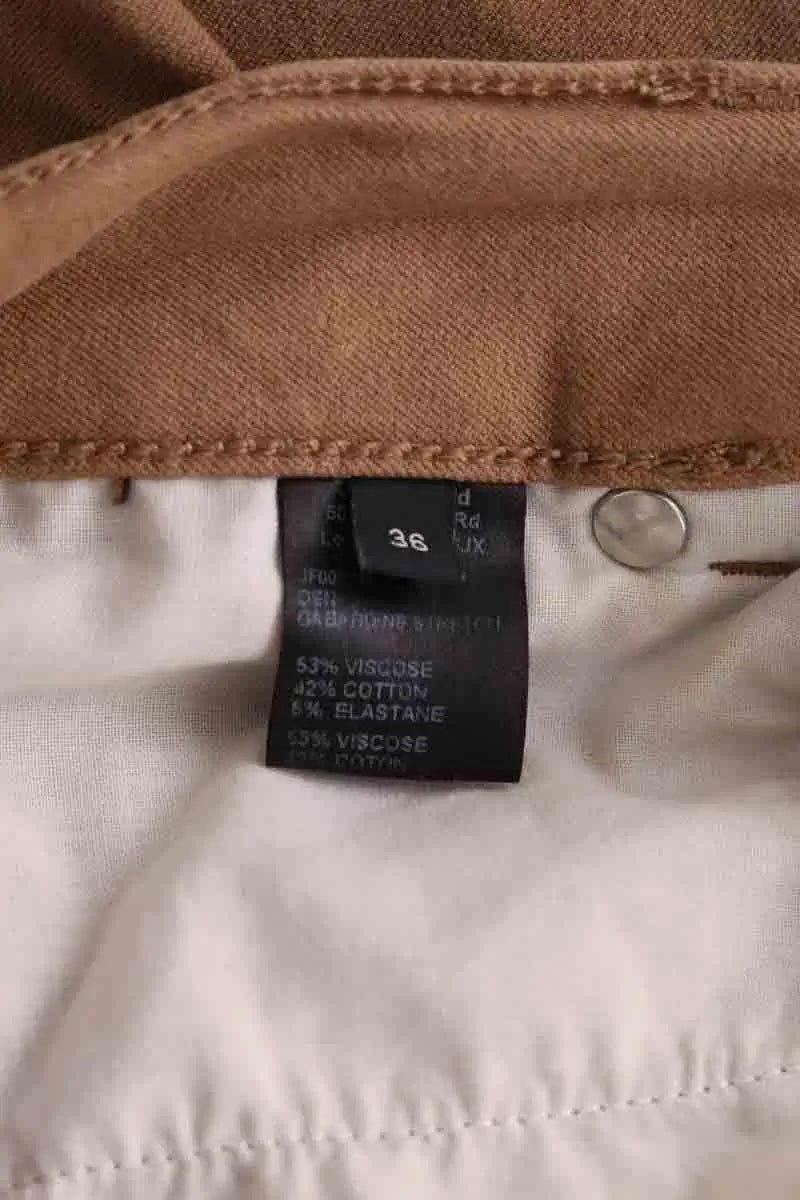 Pantalon droit Joseph Marron en Viscose