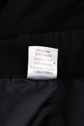 Pantalon droit Joseph Noir en Tissu