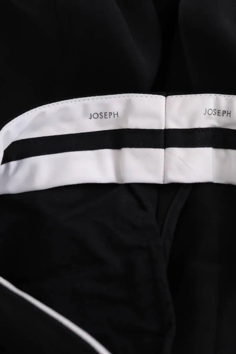 Pantalon droit Joseph Noir en Viscose