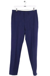 Pantalon droit Kenzo Bleu en Laine, taille M - Seconde Main