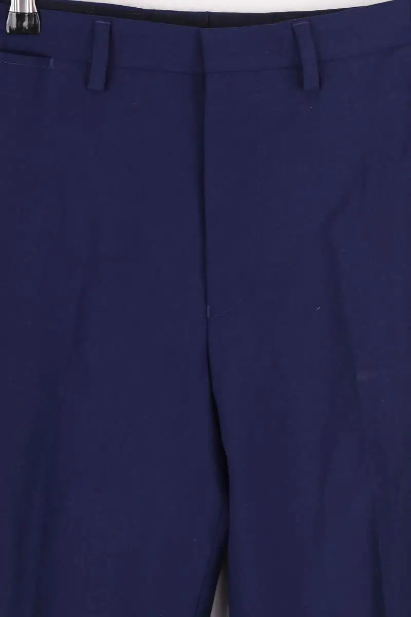 Pantalon droit Kenzo Bleu en Laine