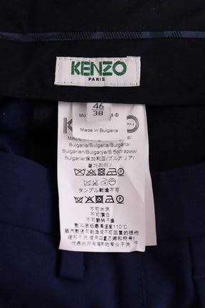 Pantalon droit Kenzo Bleu en Laine