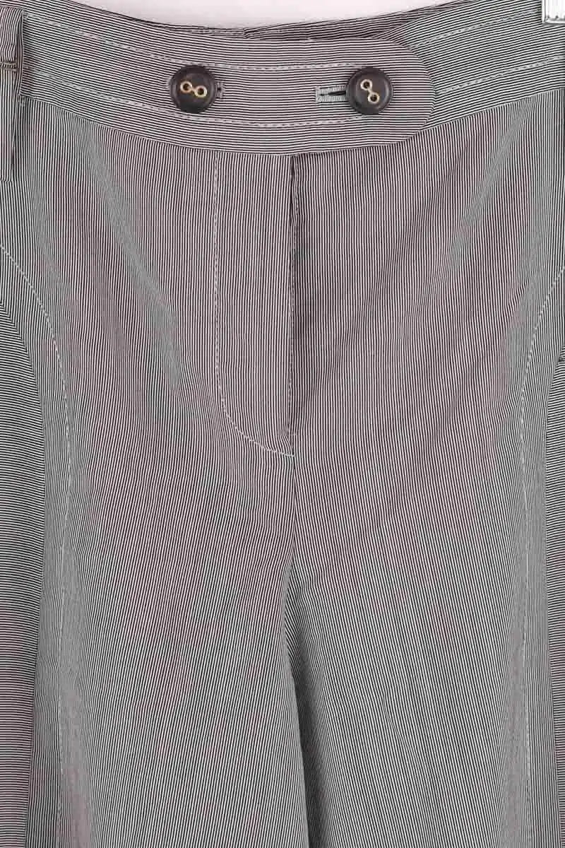 Pantalon droit Kenzo Gris en Synthétique