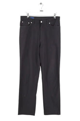 Pantalon droit Kenzo Noir en Synthétique, taille XL - Seconde Main