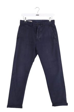 Pantalon droit Kitsuné Bleu en Coton, taille S - Seconde Main