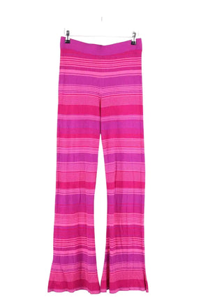 Pantalon droit Kujten Rose en Soie, taille M - Seconde Main