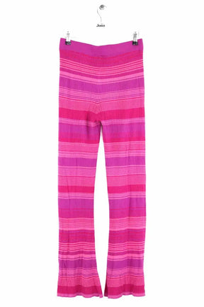 Pantalon droit Kujten Rose en Soie