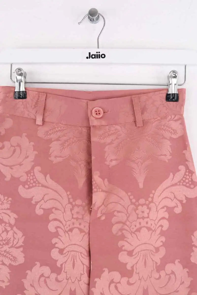 Pantalon droit La Veste Rose en Coton