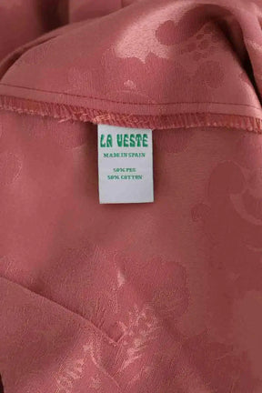 Pantalon droit La Veste Rose en Coton
