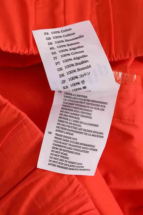 Pantalon droit Labdip Orange en Coton