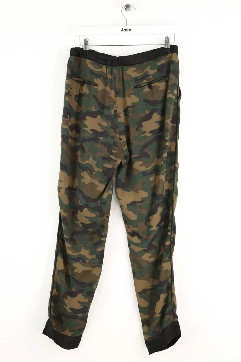 Pantalon droit Laurence Doligé Kaki en Viscose