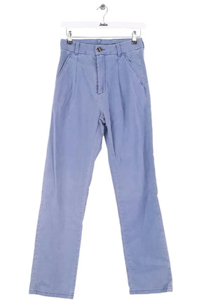 Pantalon droit Leon & Harper Bleu en Lin, taille M - Seconde Main