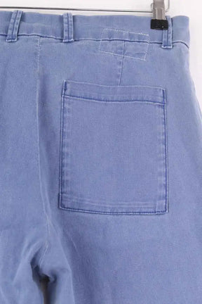 Pantalon droit Leon & Harper Bleu en Lin