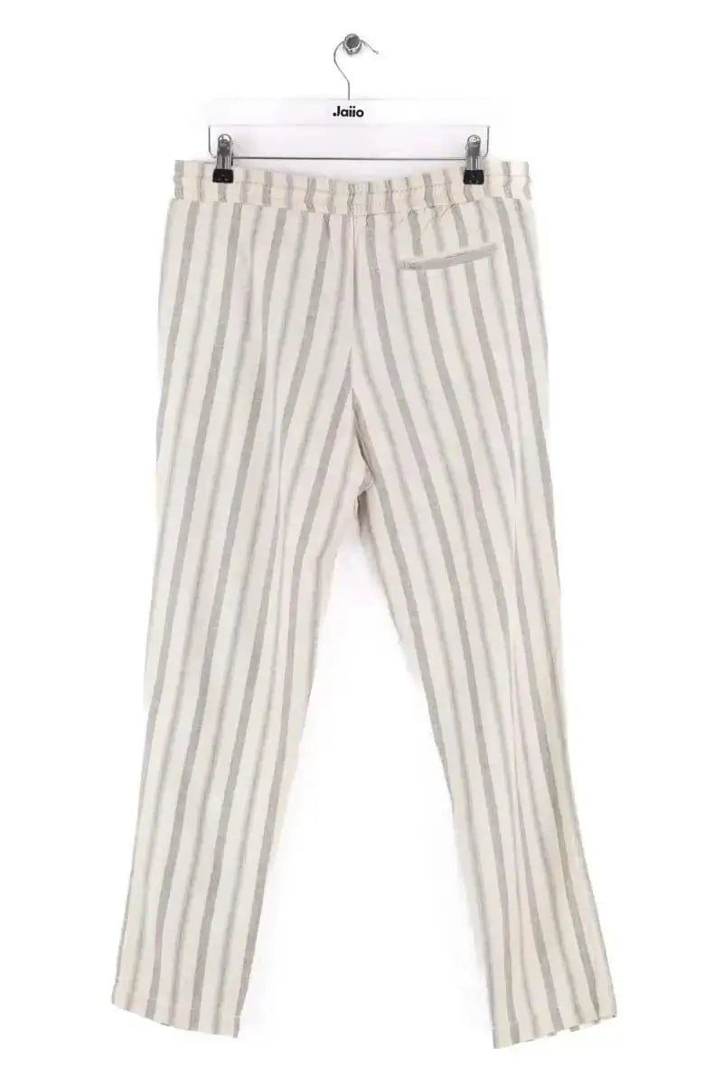 Pantalon droit Leon & Harper Ecru en Coton