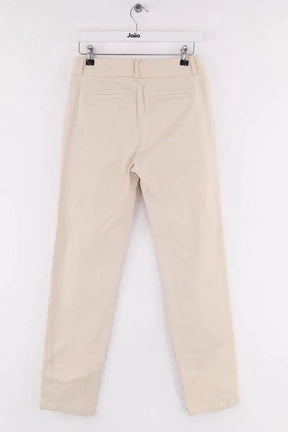 Pantalon droit Lepantalon Beige en Coton